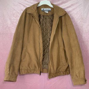 Columbia Sportswear Bomber Zip Up Jacket M Tan
